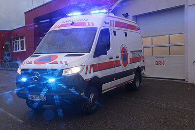 B-KTW ZS vom Ortsverein Ilsfeld von innen